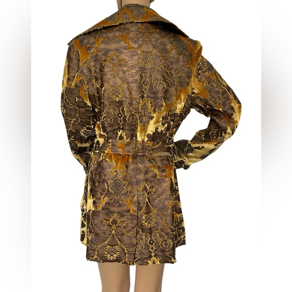 Tracy McWilliams Gold & Brown Jacket size M - Picture 4 of 10